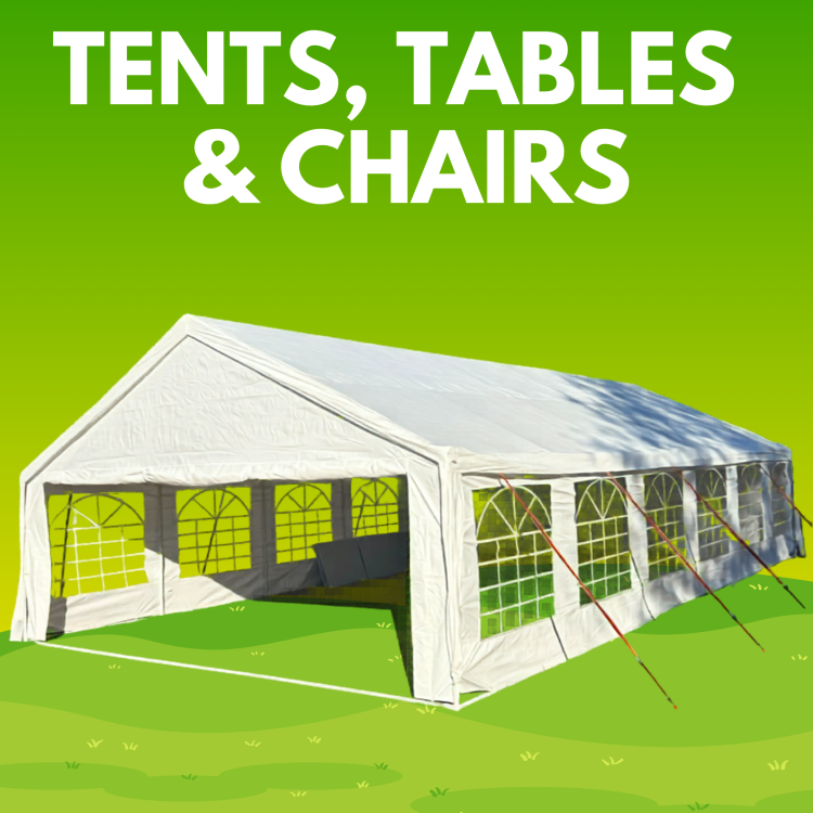 Tents, tables & chairs